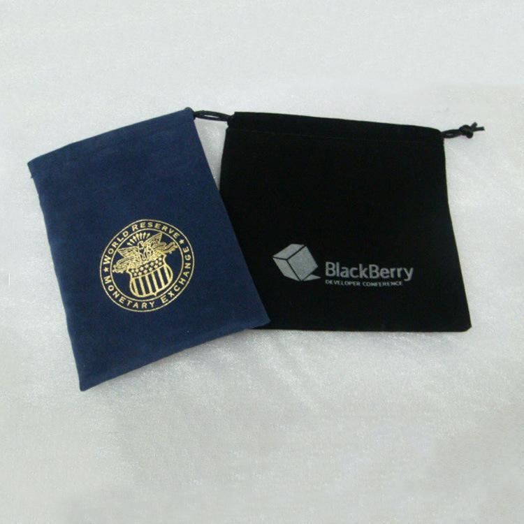 厂家供应绒布束口抽绳绒布袋 佛珠小绒布袋 绒布袋定 做