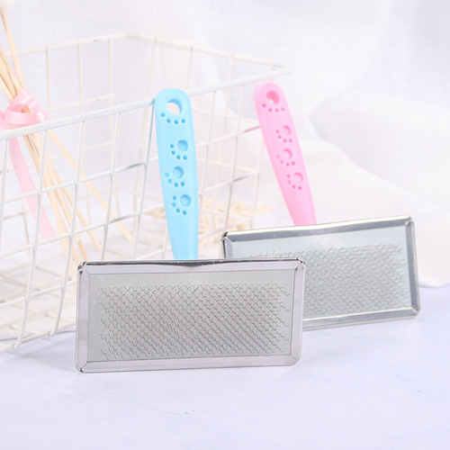 Wholesale pet brush, rake comb, grooming and cleaning, dog and cat brush, stainless steel hair removal needle comb, pet supplies