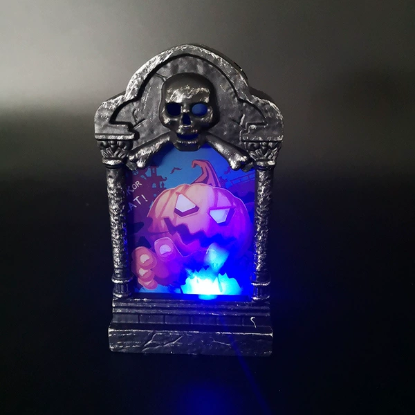 Tombstone lamp (pumpkin)