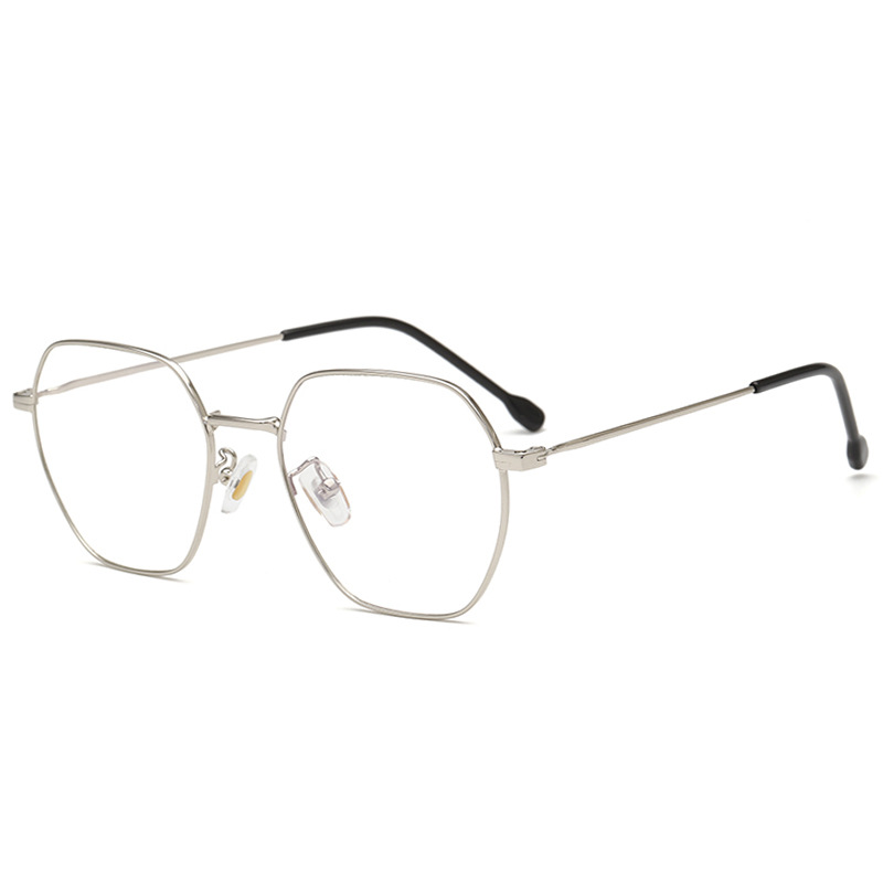 Oleo 9176 Square Fashion Glasses Frame Metal Flat New Kick-off Myopia Frame Men's and Women's Optical