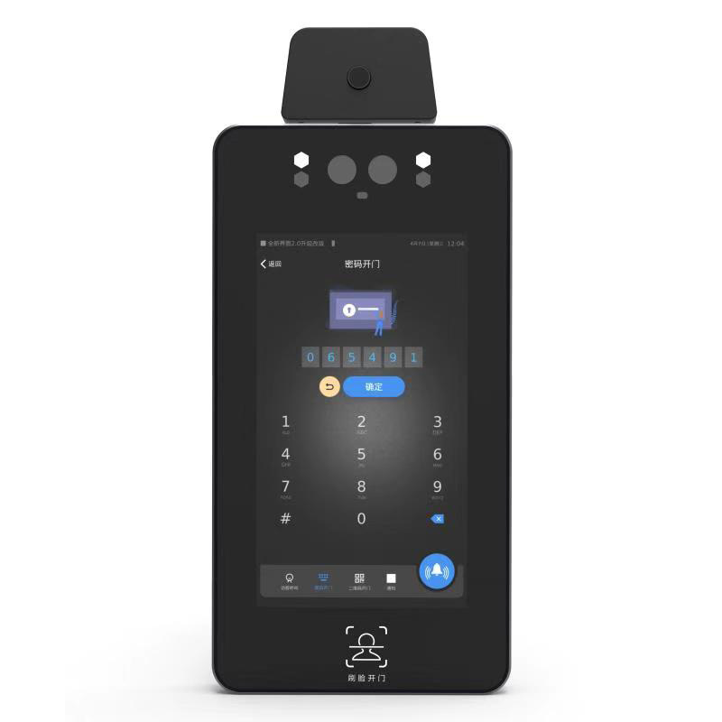 智能人脸识别测温仪红外热成像门禁考勤一体检测温度仪