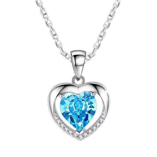 Shengli Zunyin 999 Love Sterling Silver Necklace Female Internet Celebrity Trendy Clavicle Chain Necklace Wholesale Birthday Gift for Girlfriend