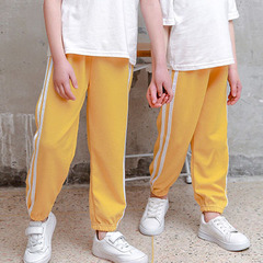 Summer children's anti-mosquito pants, ice silk thin bloomers, casual boys and girls air-conditioned pants, harem sleeping pants