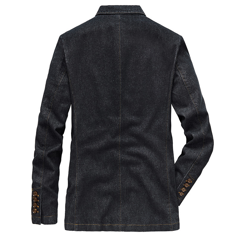 Traje transfronterizo nuevo traje juvenil casual Chaqueta de traje de mezclilla suelta más traje de tamaño chaqueta de moda casual