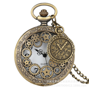 Foreign trade hot sale pocket watch a variety of classic retro pocket watch + Roman word dial accessories large pocket watch one-piece delivery