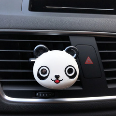 Heart-shaped Giant Panda Head Car Air Vent Perfume Air Conditioner Decorative Aroma Clip Car Air Freshener for Women