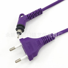 欧标vde插头电源线巴西插头旋转尾线欧式直插式