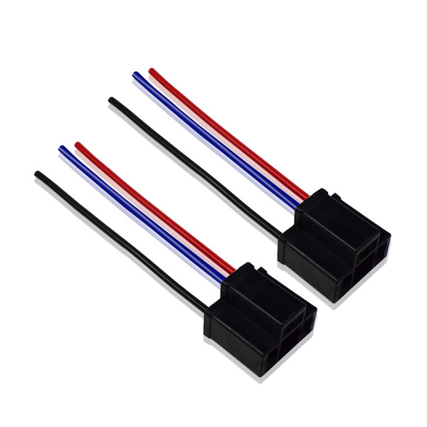 Car socket wire led hid h4/9003/hb2 hi/lo waterproof male and female connector far and near plug with wire