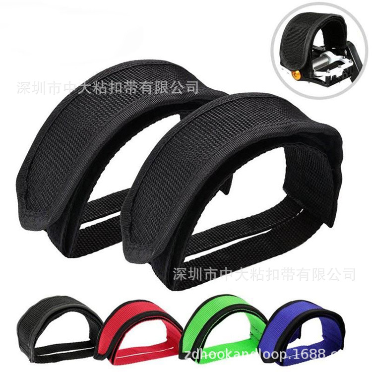 批发死飞自行车束脚带脚踏车踏板狗嘴套彩色骑行装备束脚带