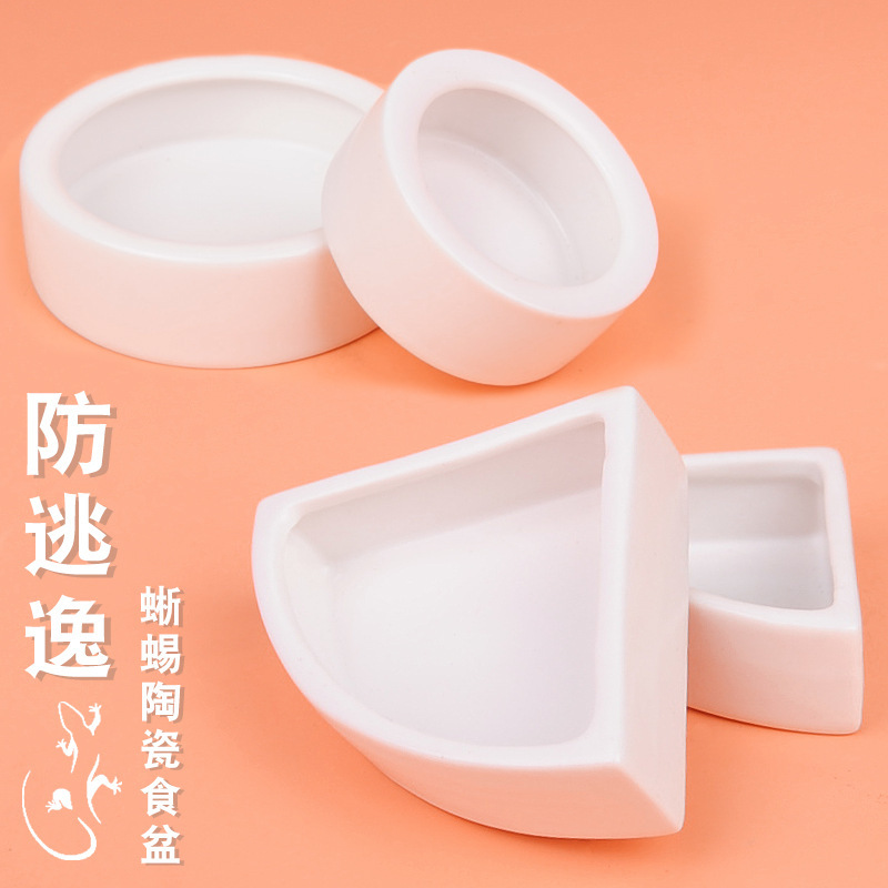 Lizard Shougong Mane Lion Live Food Anti-escape Pot Climbing Pet Live Bread Worm barley Worm Anti-escape Ceramic Pot