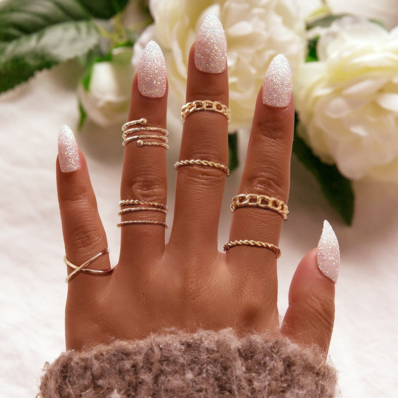 creative retro ring with pigtail