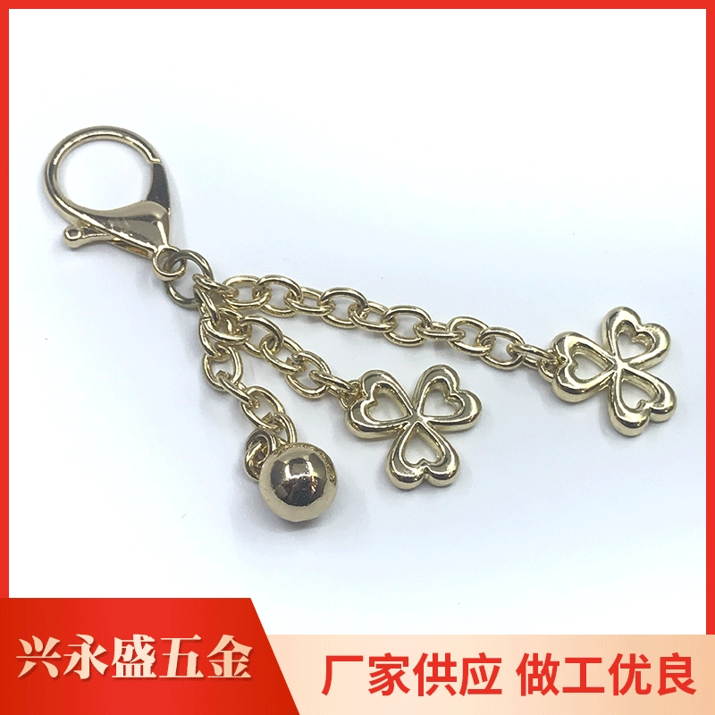 Металлический брелок для самостоятельного изготовления, аксессуары из цинкового сплава, креативные светло-золотые украшения для сумок, изготовление на заказ, декор для сумок