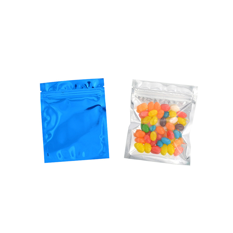 Transfronterizo de color brillante Chapado en aluminio Yin y Yang hueso translúcido bolsa autosellante accesorios de maquinaria de hardware bolsa de sellado 100 piezas Precio