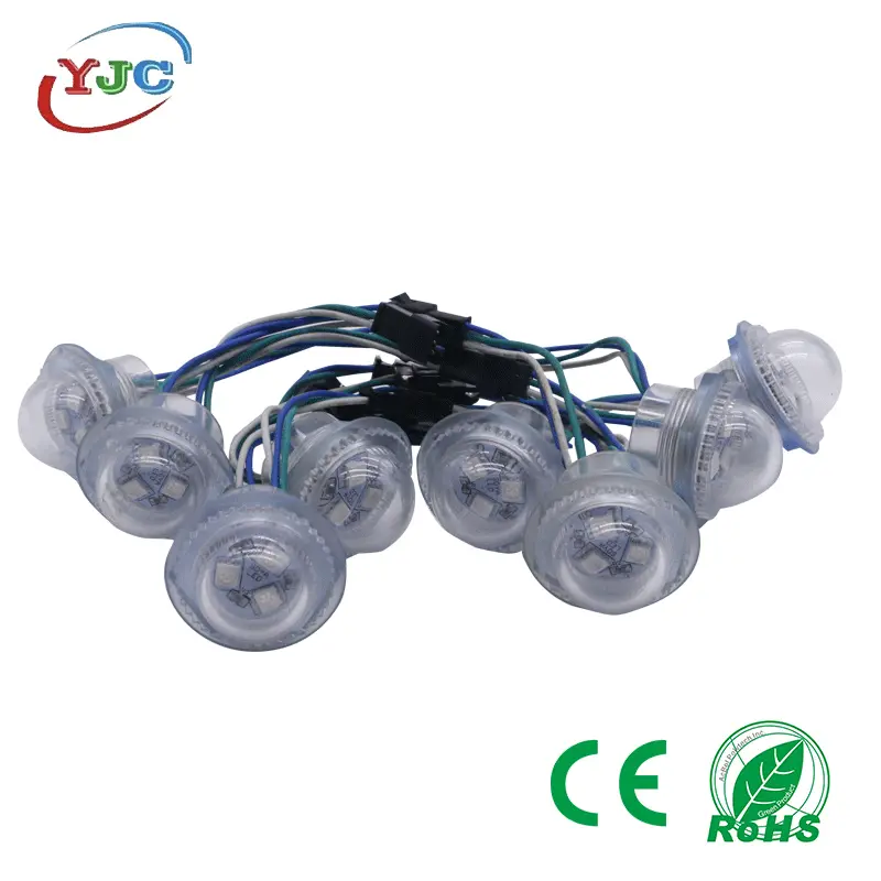 LED工厂2.6公分全彩点光源RGB外控户外工程亮化像素灯