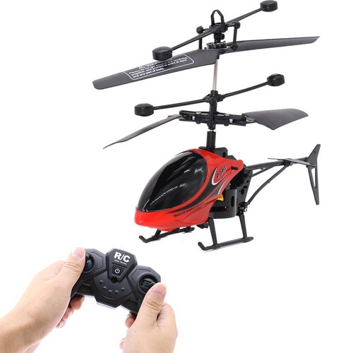 Factory direct supply of mini 2-way remote control aircraft, drop-resistant helicopter model, children's remote control toys wholesale cross-border