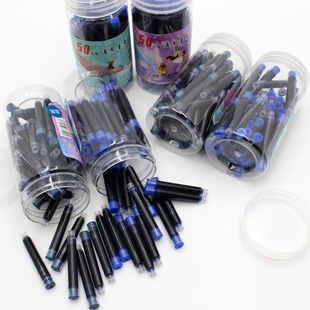 Wholesale fountain pen ink bag 50 pts bottled ink bag universal direct liquid fountain pen bag blue/blue black 3.4 caliber