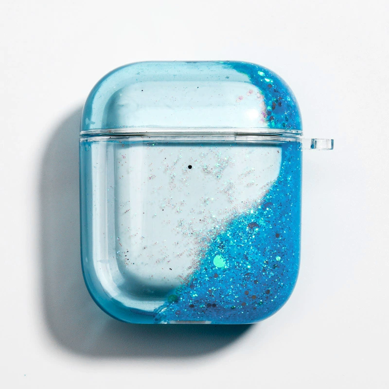 Protective case (Apple) AirPods 1/2/3/4/Pro — PC hard shell, glitter flow‑sand designs