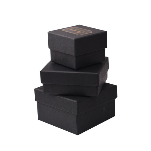 Wholesale high-end retro kraft paper jewelry box for rings, bracelets, necklaces, jewelry boxes with logo printing
