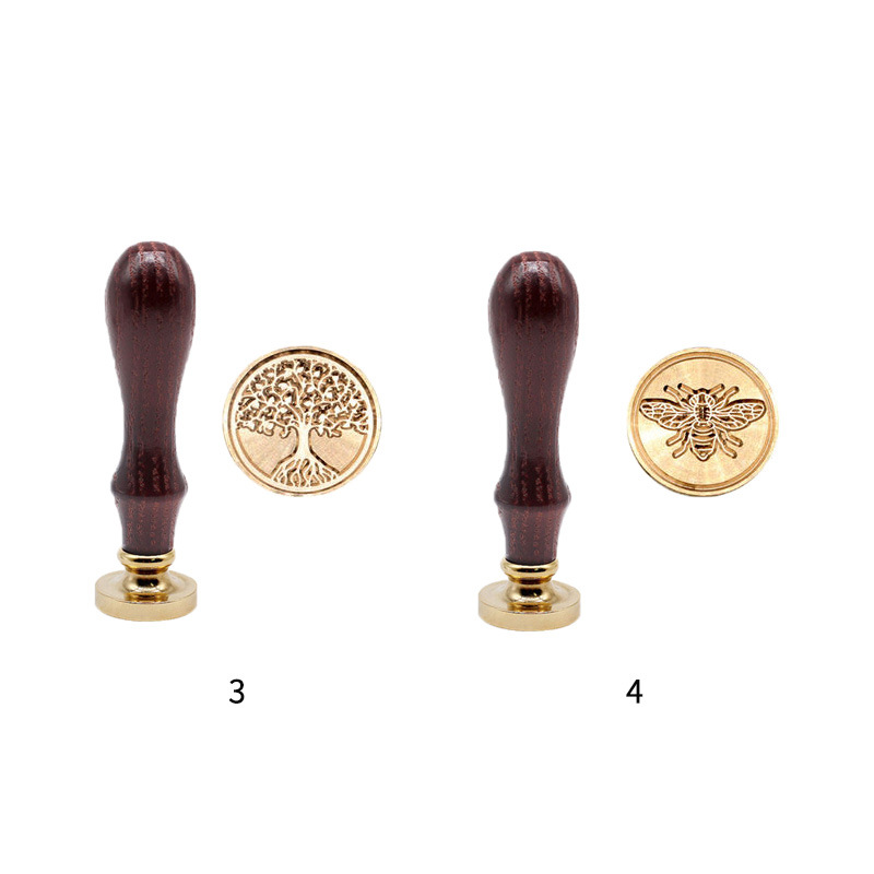 Amazon celebridad de Internet goodseller corona árbol de la vida rosa abeja variedad de cuentas de mano de pareja sello de pintura de fuego