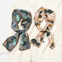 絲巾春秋夏薄款韓版潮韓國小清新女窄長條多功能百搭裝飾休閒領巾