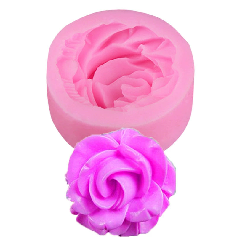 Силиконовая форма содержит розу, акриловый мастика, 3D, цветочный, DIY