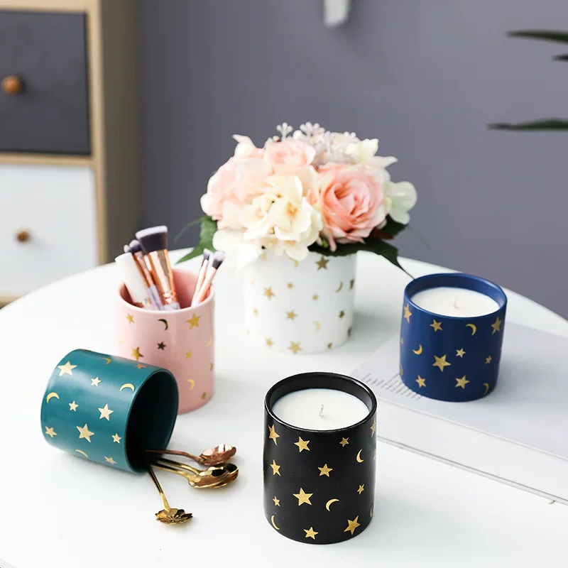 Brand realistic storage system, flowerpot, aromatherapy, ceramic candle
