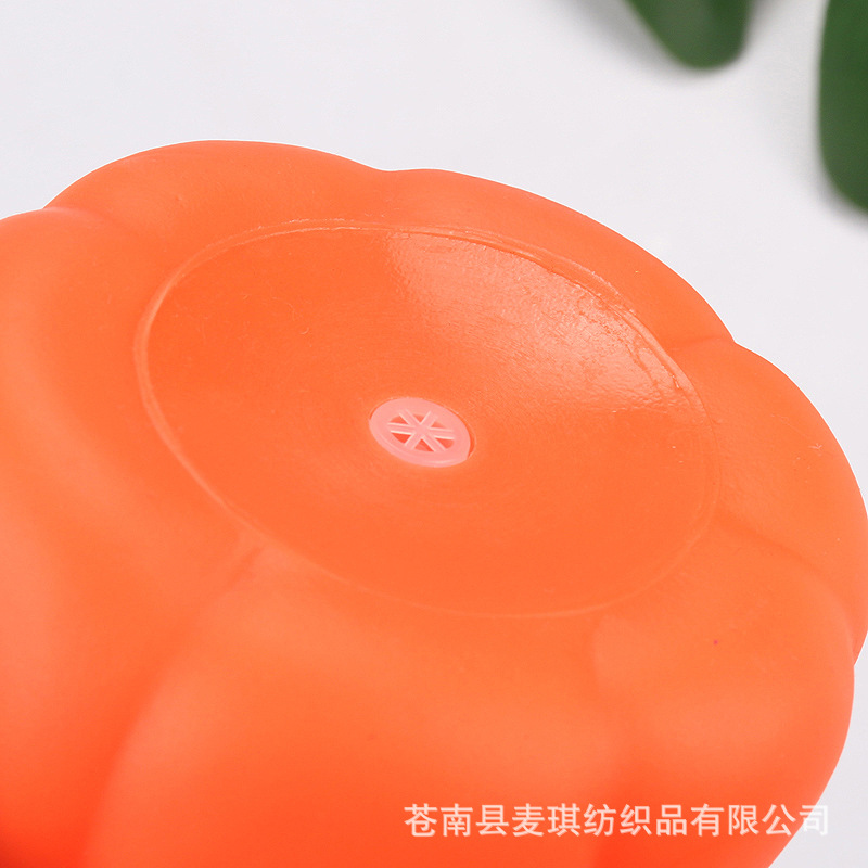 Amazon popular mascota juguetes de Halloween calabaza para aliviar el aburrimiento de la voz de la mascota perro juguetes de rechinar los dientes