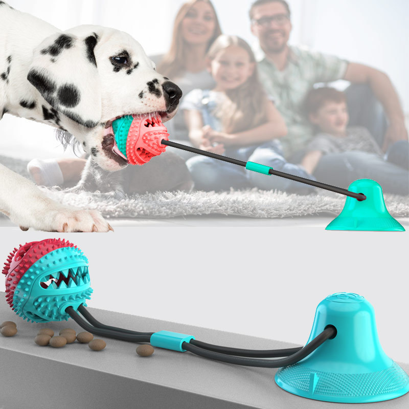 Pet Molar Amazon Hot Pet supplies Molar Dispositivo de fuga de alimentos resistente a la mordedura bola lechón perro juguete