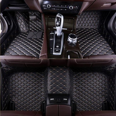 Hong Kong version right-hand drive car mat Modelə uyğun ayaqaltı - black-rice-noodle