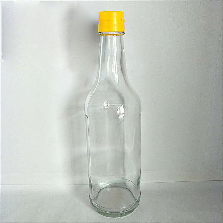 500ml酱油醋瓶玻璃瓶料酒瓶麻油瓶配盖子瓶密封蜂蜜瓶健康密封