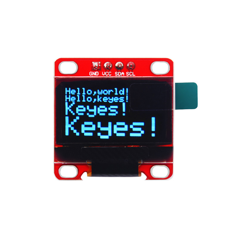 0.96-inch OLED display module, OLED LCD screen, IIC communication, blue screen compatibility, Arduino.