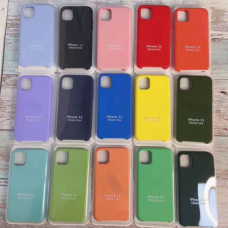 Liquid Silicone Mobile Phone Case for Apple 11 iPhone 12Pro max Silicone Protective Case for Apple X