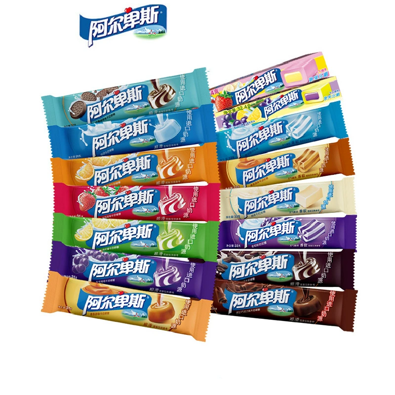 Альпийское конфеты 31г*21 Alpine Milk Candy В супермаркете, удобство магазины закуска оптом