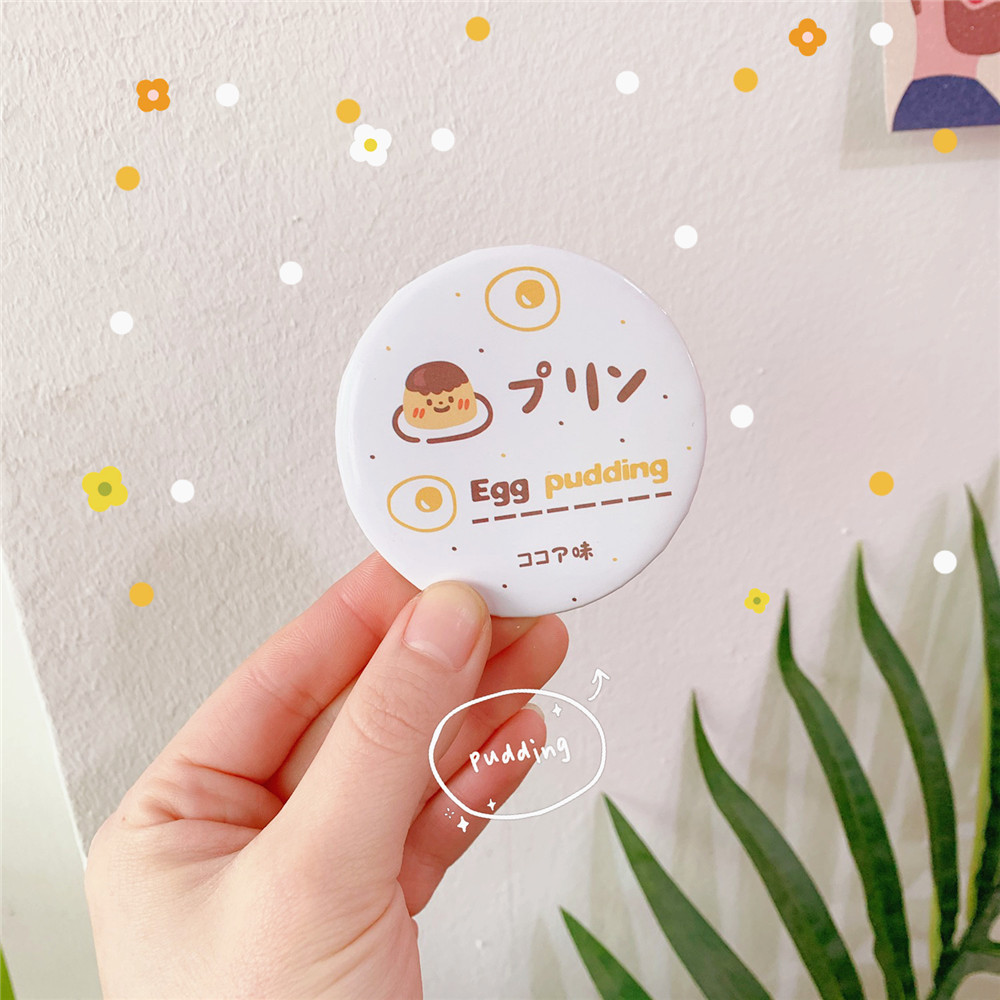 Mini creativo espejo de maquillaje portátil de dibujos animados mini portátil pequeño espejo chica dulce lindo portátil creativo espejo redondo