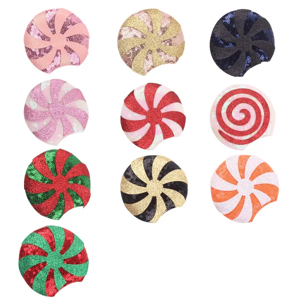 DIY handmade accessories color sequins Mickey round ears children handmade hair accessories ultrasonic embossing jewelry accessories