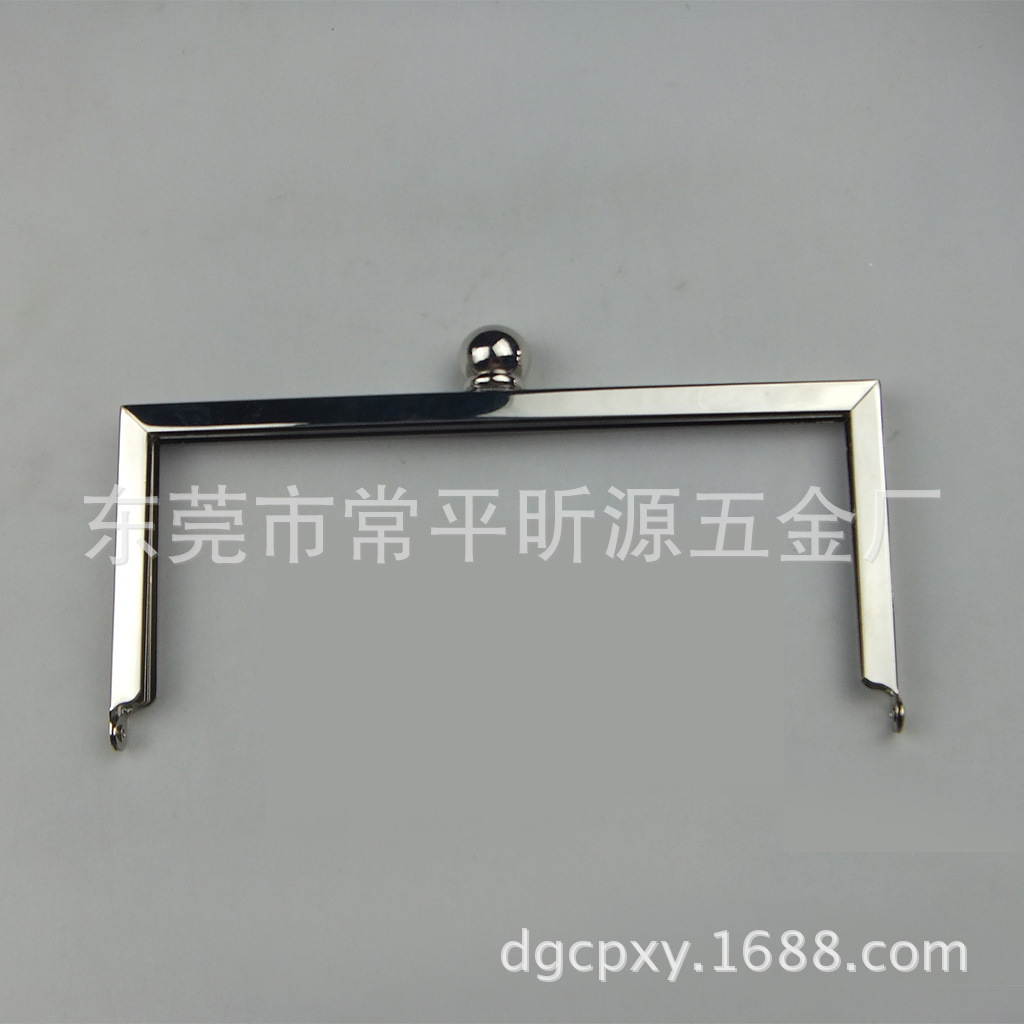 厂家批发箱包五金配件 ，单圆头叻色包夹  ，直角晚宴包五金扣