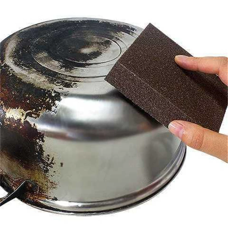 Diamond abrasive magic eraser miraculous nano sponge brush for washing bowls pots rust removal kitchen cleaning