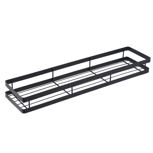 Kitchen carbon steel condiment storage rack without punching and draining condiment rack wall hanging rack kitchen supplies storage rack