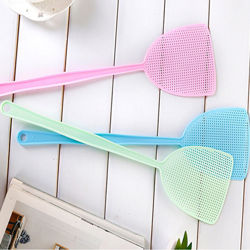 Summer plastic fly swatter mosquito swatter durable mesh long handle manual fly swatter fly swatter mosquito swatter