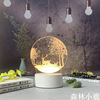 Creative night light, atmospheric LED lantern for bed, 3D, Birthday gift