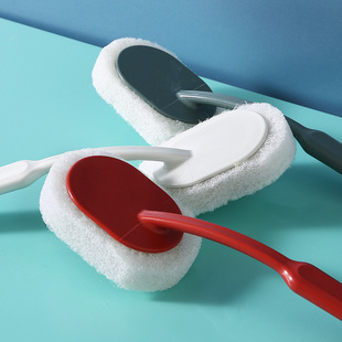 Bathroom long handle Sponge wipe brush wall cleaning brush bathtub sponge brush floor tile brush sponge scouring pad