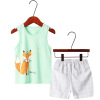 Summer cool cartoon T-shirt for leisure, shorts, set suitable for men and women, children's clothing