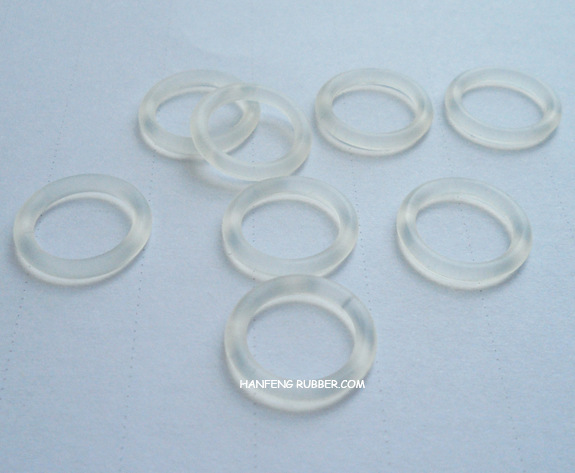 深圳汉丰橡胶厂家供应O形硅胶圈透明食品级防水耐高温密封