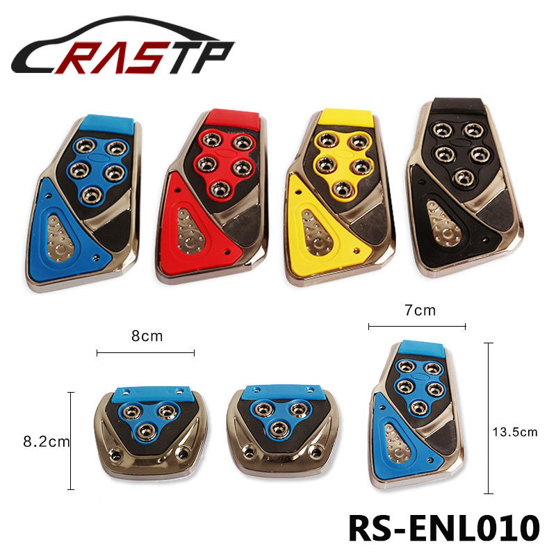 Car Modified Manual Transmission Brake Plate Clutch Anti-slip Pedal3 Sets Aluminum Alloy Plastic