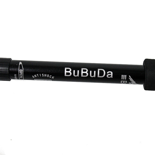 Ultra-light aluminum alloy four-section telescopic crutch outdoor hiking stick four-section curved handle elderly crutches climbing equipment