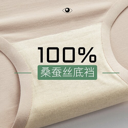 Silk underwear 100% mulberry silk antibacterial modal seamless underwear women's mid-waist one-piece briefs wholesale