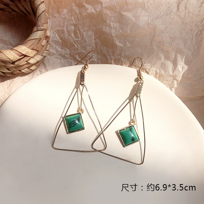 Серьги, фруктовое масло, корейский стиль, с цветочным узором