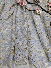 2023新款 欧美水溶枫叶镂空绣花面料 服装连衣裙旗袍面料