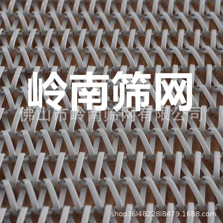 圆丝扁丝金属螺旋网带 喷涂螺旋屏风装饰网 外墙装饰网吊顶勾网