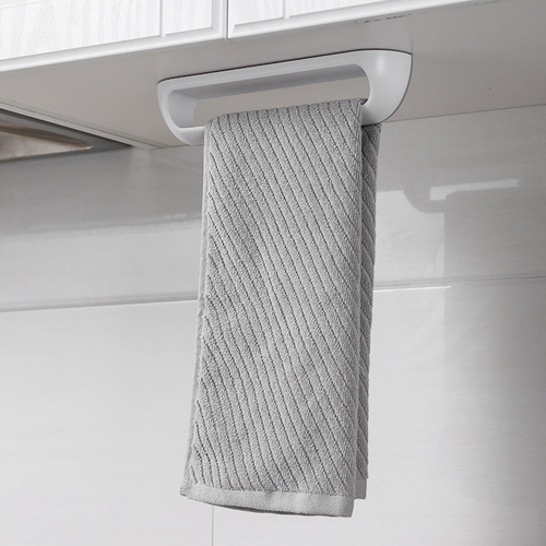Towel rack punch-free toilet bathroom suction cup hanging rack bath towel rack Nordic simple creative single pole towel bar